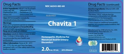 Chavita 1 (2 oz bottle label)